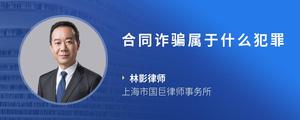 合同诈骗属于什么犯罪