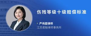 伤残等级十级赔偿标准