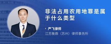 非法占用农用地罪是属于什么类型