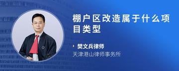 棚户区改造属于什么项目类型
