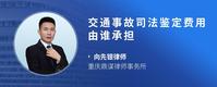 交通事故司法鉴定费用由谁承担