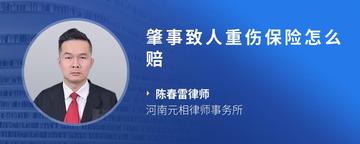 肇事致人重伤保险怎么赔