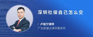 深圳社保自己怎么交