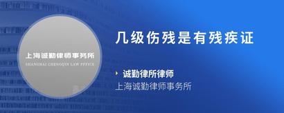 几级伤残是有残疾证