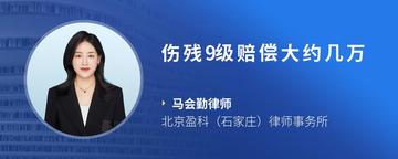 伤残9级赔偿大约几万