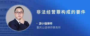 非法经营罪构成的要件