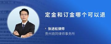 定金和订金哪个可以退