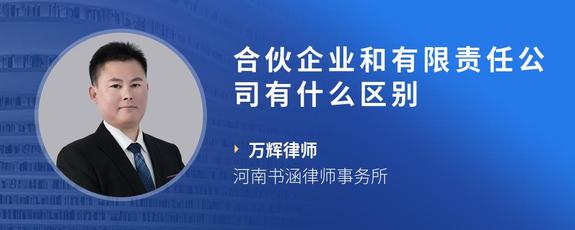 合伙企业和有限责任公司有什么区别
