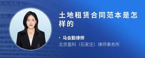 土地租赁合同范本是怎样的