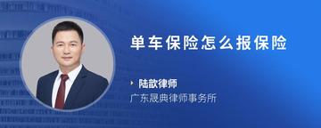 单车保险怎么报保险