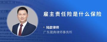 雇主责任险是什么保险