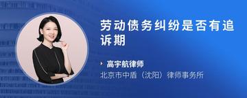 劳动债务纠纷是否有追诉期